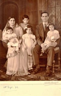 Captain Anis and his family in 1939